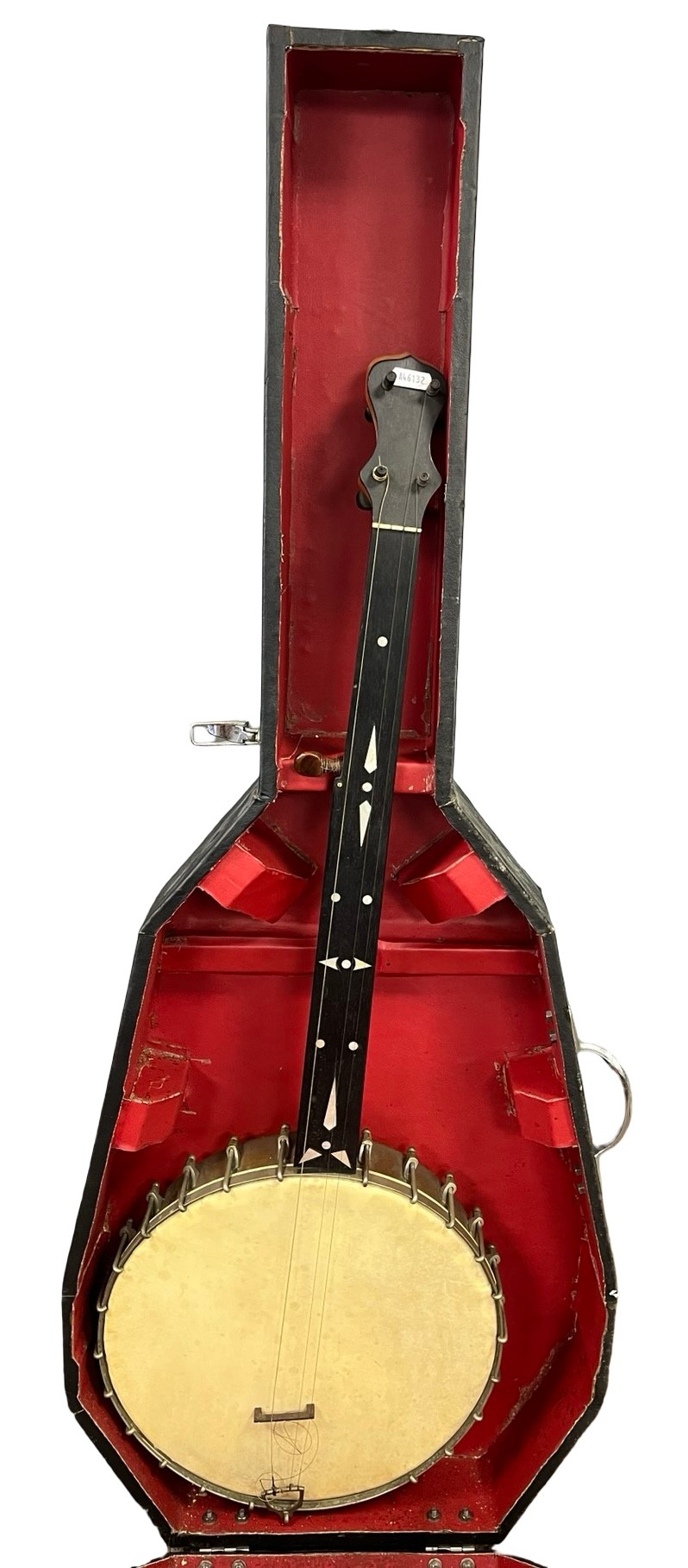 Cased vintage banjo.