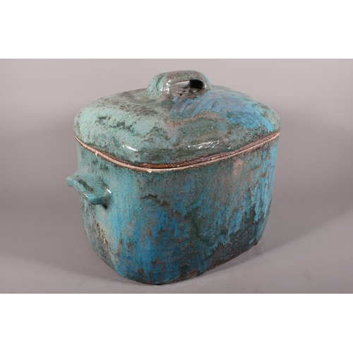 42 - Denise Kate Wren (Australian/British 1891-1979) for Oxshott Pottery, a large pottery bread bin with ... 