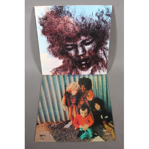 556 - Jimi Hendrix Band of Gypsys on stereo Track Super 2406 002, puppet front sleeve and Cry of Love with... 