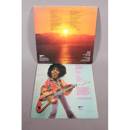 556 - Jimi Hendrix Band of Gypsys on stereo Track Super 2406 002, puppet front sleeve and Cry of Love with... 