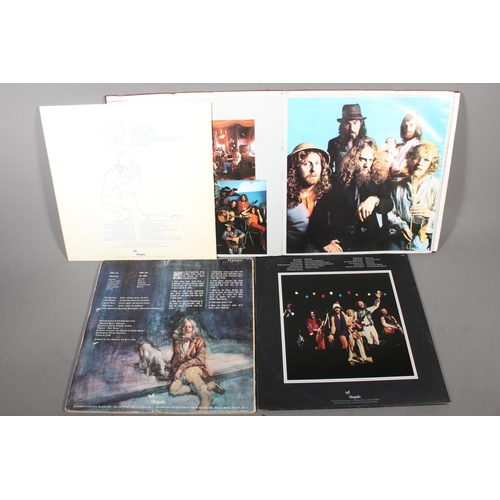 567 - Jethro Tull Living in the Past double vinyl in picture book, Aqualung, Jethro Tull Live and The Best... 