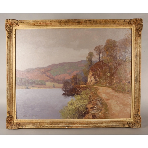 George Houston RSA RSW RGI (Scottish 1869-1947)'Loch Landscape'framed ...