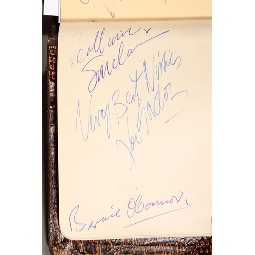 756 - Autograph book containing signatures from mainly the 1960's to include The Beatles, Sydney Devine, J... 