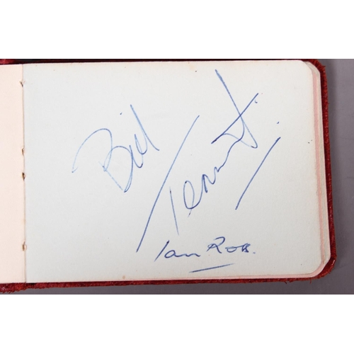 757 - Small autograph book containing Beatles signatures to include John Lennon, Paul McCartney, George Ha... 