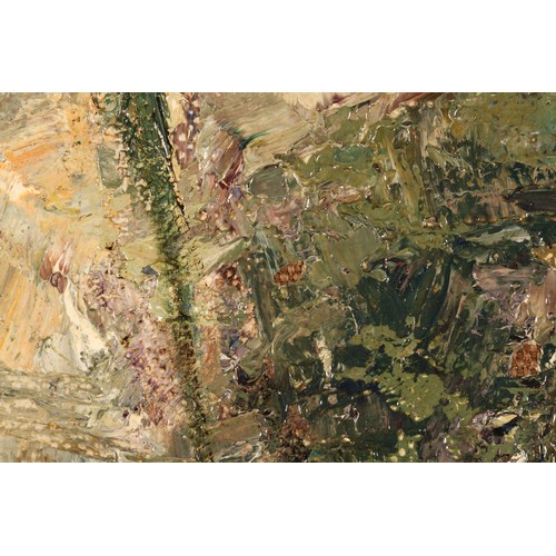 234 - Edward Atkinson Hornel (1864-1933)'Gathering Flowers'Gilt framed oil on canvas, signed and dated 190... 