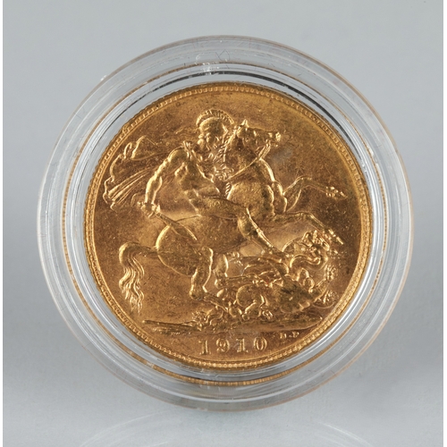 55 - Edward VII gold sovereign 1910.*Please note that this lot will only be available to view online and ... 
