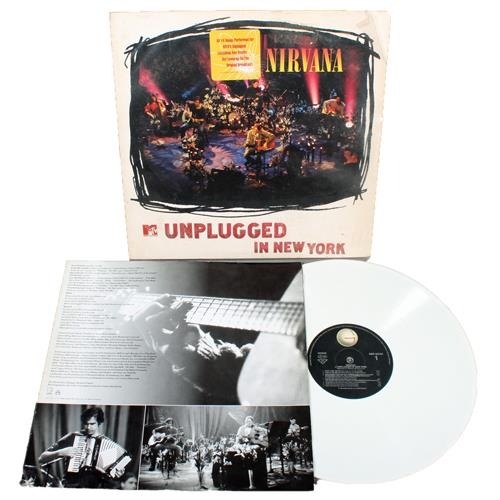Nirvana MTV Unplugged in New York, original pressing 1994 on white vinyl.