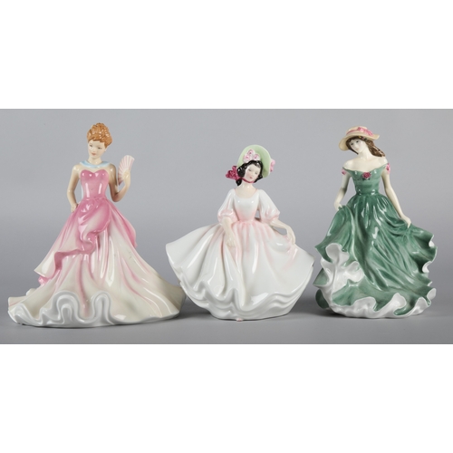 20 - Three Royal Doulton figures to include 'Sunday Best' HN 2698, 'Best Wishes' HN 3971, and 'Summer Bal... 