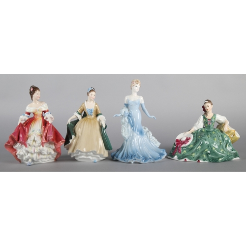 24 - Three Royal Doulton figures to include 'Elegance' HN 2264, 'Southern Belle' HN 2229, and 'Elyse' HN ... 