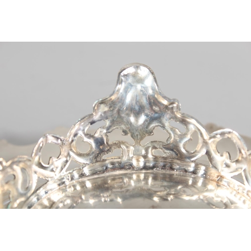 5 - Victorian silver swing handled basket with engraved floral designs by Henry Wilkinson & Co, Shef... 