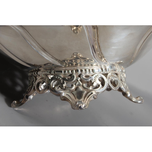 5 - Victorian silver swing handled basket with engraved floral designs by Henry Wilkinson & Co, Shef... 