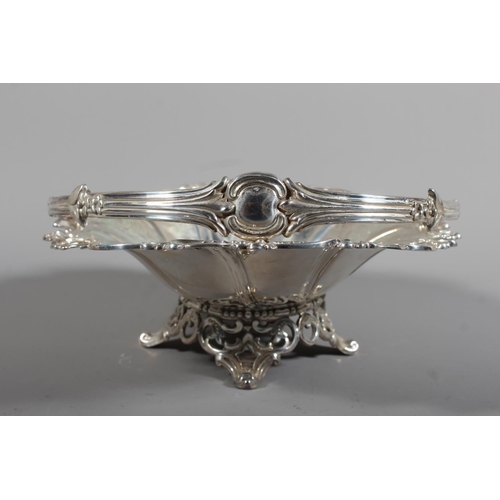 5 - Victorian silver swing handled basket with engraved floral designs by Henry Wilkinson & Co, Shef... 