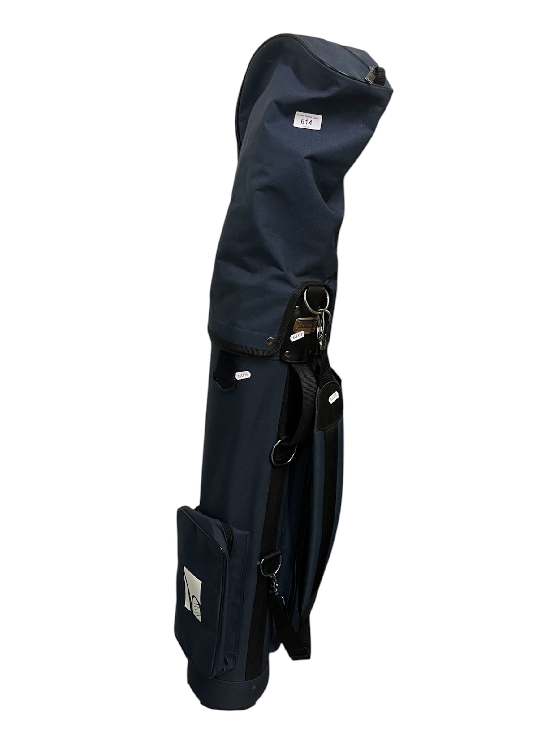 Howson golf bag with various golf clubs.