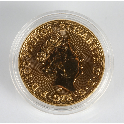10 - Elizabeth II gold proof 100 pound Britannia coin 2021, 1oz fine gold 999.9*Please note that this lot... 