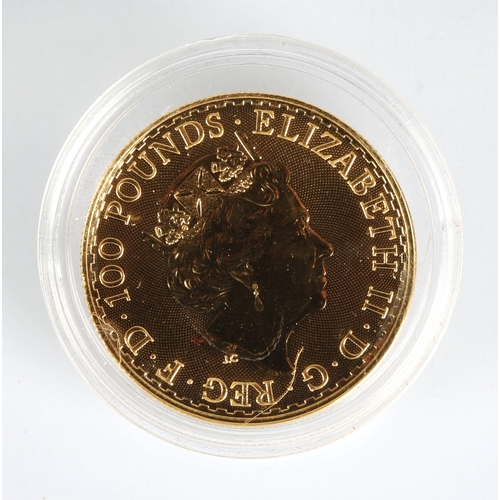 11 - Elizabeth II gold proof 100 pound Britannia coin 2021, 1oz fine gold 999.9*Please note that this lot... 