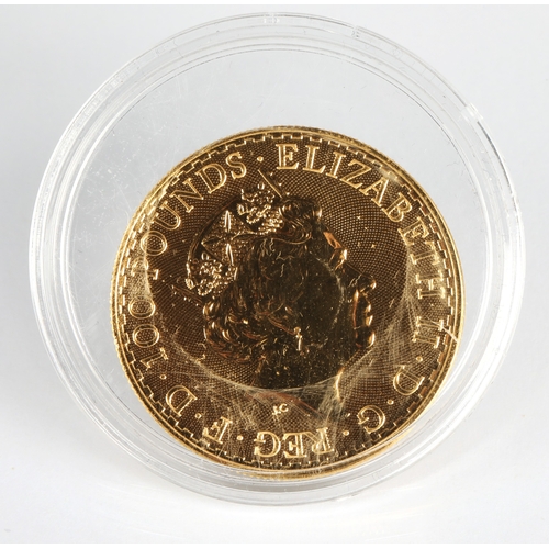 6 - Elizabeth II gold proof 100 pound Britannia coin 2021, 1oz fine gold 999.9*Please note that this lot... 