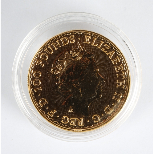 8 - Elizabeth II gold proof 100 pound Britannia coin 2021, 1oz fine gold 999.9*Please note that this lot... 