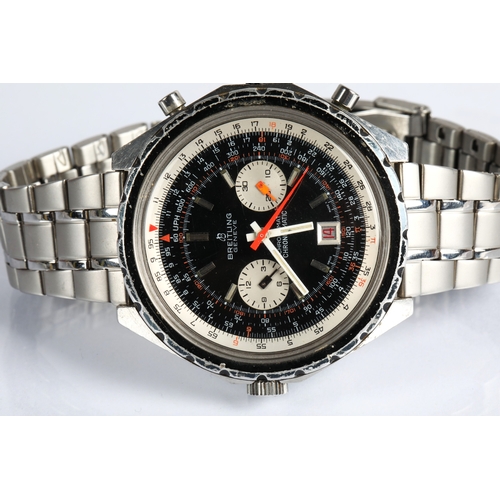 135 - Breitling automatic chronomat gents wristwatch, ref 11525/67, 1808 with stainless steel strap, dial ... 