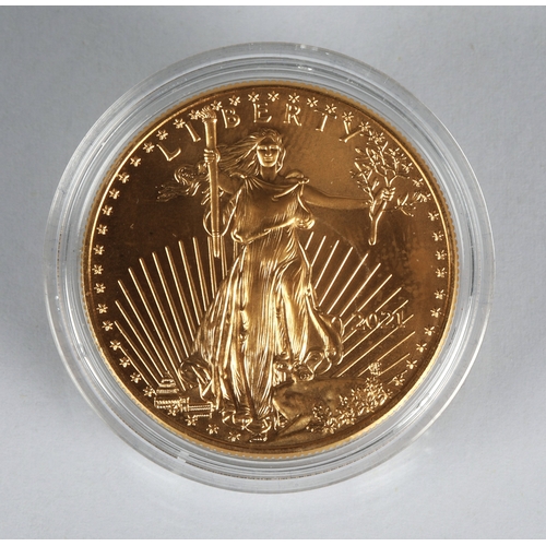 26 - Gold proof 50 Dollar United States of America 2021 coin, 1oz fine gold.*Please note that this lot wi... 