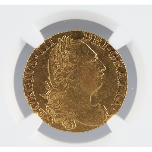 37 - George III gold Guinea 1775 in plastic capsule.*Please note that this lot will only be available to ... 