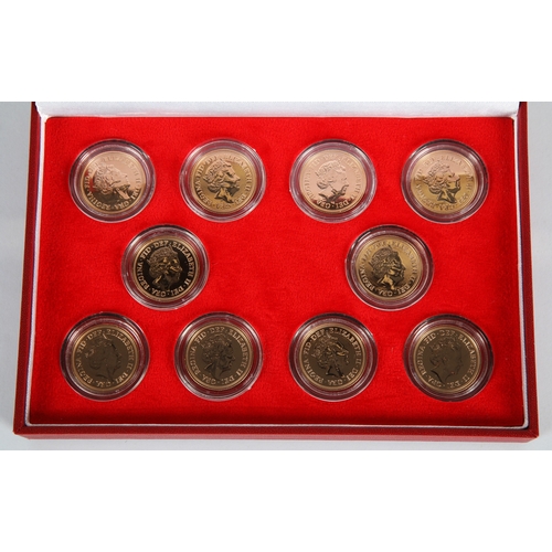 39 - Ten Gold proof 2021 sovereigns in fitted case.*Please note that this lot will only be available to v... 