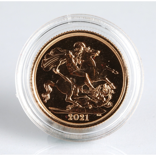 39 - Ten Gold proof 2021 sovereigns in fitted case.*Please note that this lot will only be available to v... 