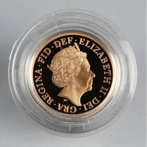 41 - The Piedfort Sovereign 2022 gold proof coin, 15.98g No 1439 with case and outer cardboard box.*Pleas... 