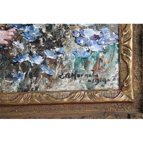 233 - Edward Atkinson Hornel (1864-1933)'Girl and Bluebells, Brighouse Bay'Gilt framed oil on canvas, sign... 
