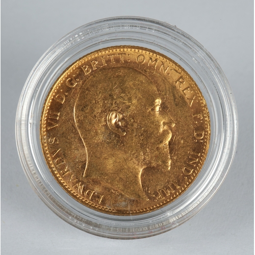 55 - Edward VII gold sovereign 1910.*Please note that this lot will only be available to view online and ... 