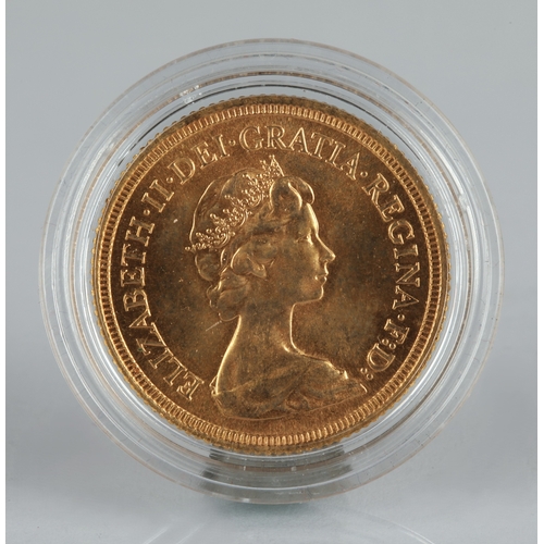 60 - Elizabeth II gold sovereign 1980.*Please note that this lot will only be available to view online an... 
