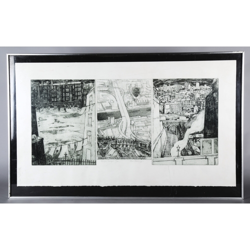 Ian Fleming RSA RSW RGI (Scottish 1906-1994) ARR'Glasgow Triptych ...