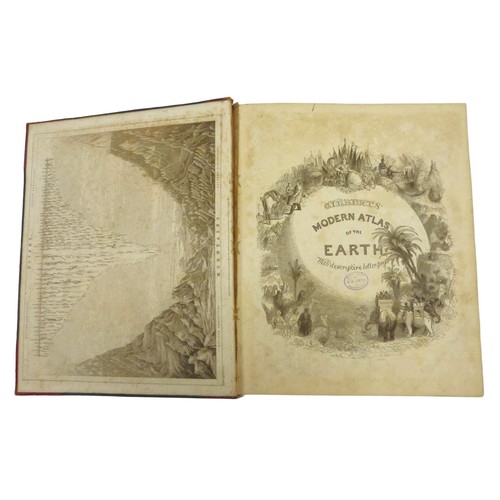 90 - GRATTAN & GILBERT.&nbsp;&nbsp;Gilbert's Modern Atlas of the Earth With Descriptive Letter-Press ... 