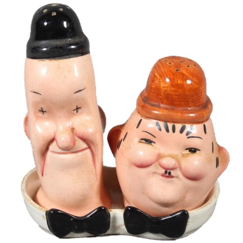 Beswick Laurel and Hardy salt and pepper shakers.