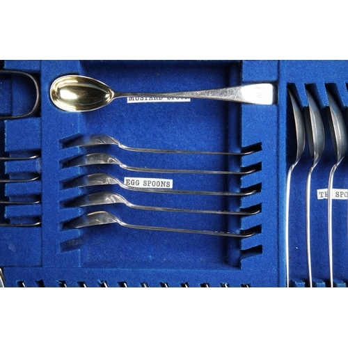 171 - Victorian Scottish silver canteen of cutlery Edinburgh 1885 by Mappin & Webb, to include twelve ... 