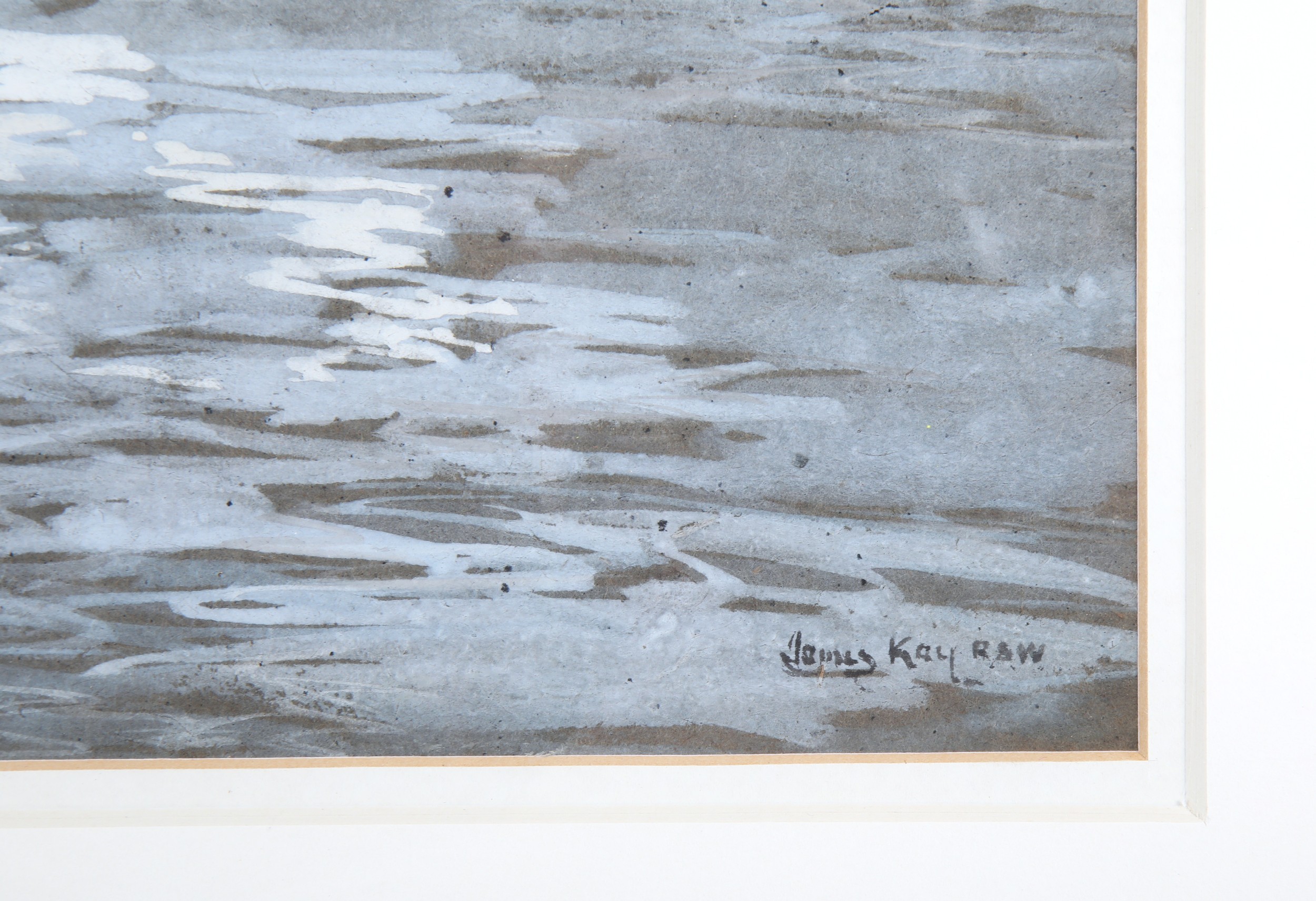 James Kay RSA RSW(1958-1942)'Harbour study'Framed watercolour, signed ...