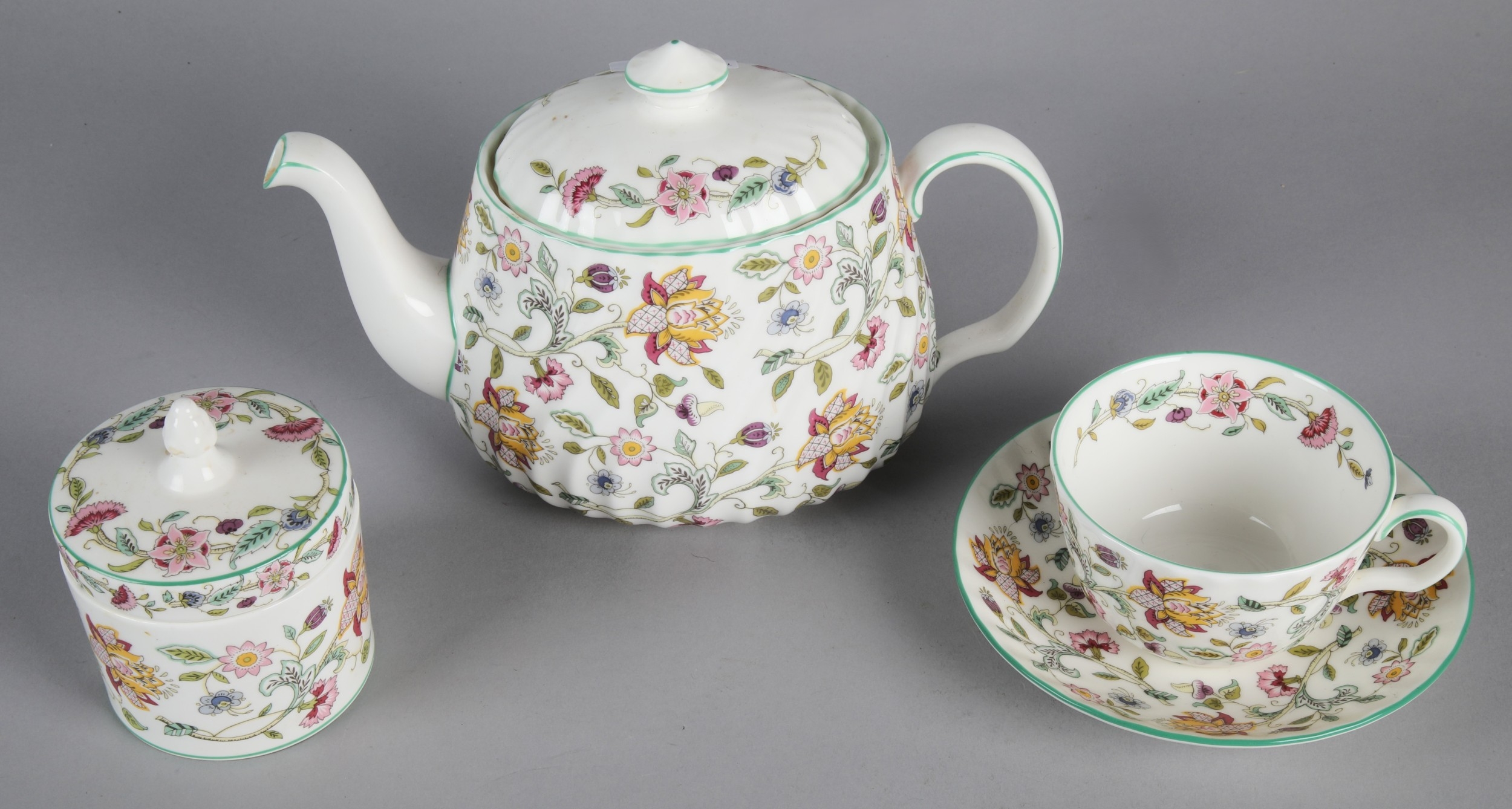 Minton 'Haddon Hall' patterned tea service.