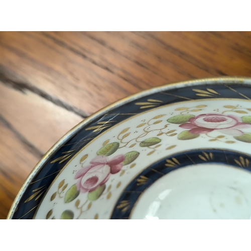 New Hall porcelain tea service Regency pattern no.1865, with blue gilt ...