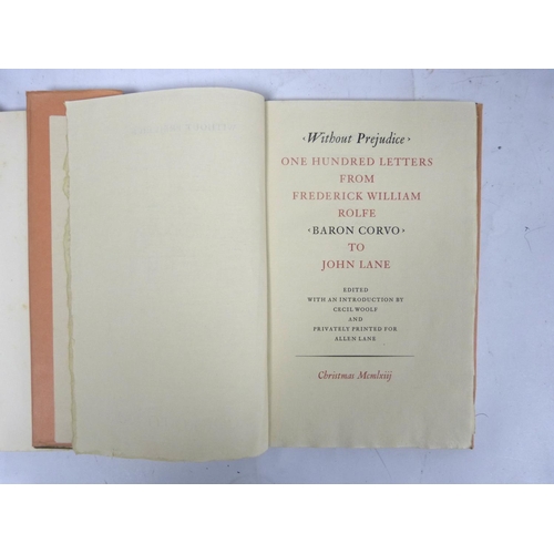 11 - BARON CORVO.&nbsp;&nbsp;Without Prejudice, One Hundred Letters from Frederick William Rolfe, Baron C... 
