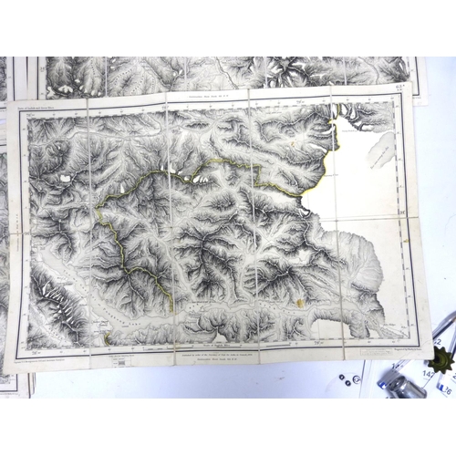 15 - STANFORD EDWARD.&nbsp;&nbsp;6 fldg. eng. maps of Northern India incl. parts of Ladak & Great &am... 