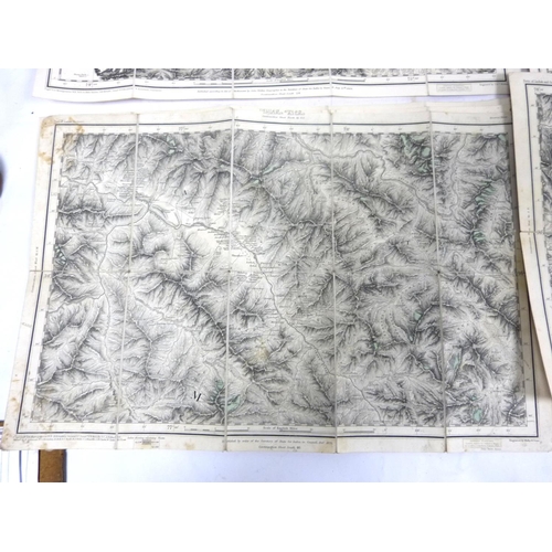15 - STANFORD EDWARD.&nbsp;&nbsp;6 fldg. eng. maps of Northern India incl. parts of Ladak & Great &am... 