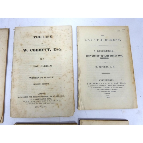 17 - COBBETT W.&nbsp;&nbsp;The Life of W. Cobbett Esq. ... Written by Himself, 7th ed. 32pp. Foxing; Jose... 