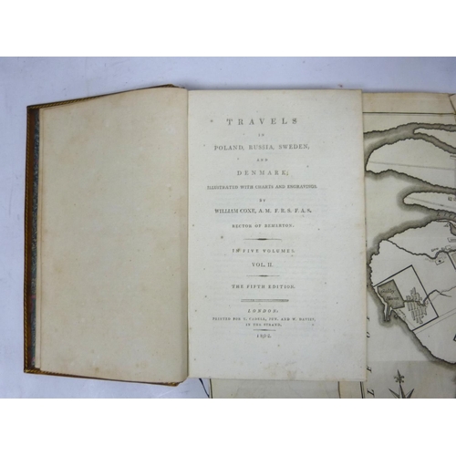 29 - COXE WILLIAM.&nbsp;&nbsp;Travels in Poland, Russia, Sweden & Denmark. Vols. 2 & 5 only. Eng.... 