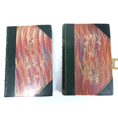 6 - TROLLOPE ANTHONY.&nbsp;&nbsp;He Knew He Was Right. 2 vols. Plates by Marcus Stone. Half green morocc... 
