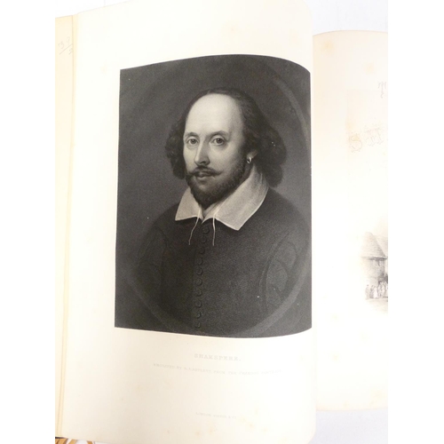 26 - KNIGHT CHARLES (Ed).&nbsp; The Works of Shakspere, Imperial Edition. 2 vols. Eng. frontis, plates &a... 
