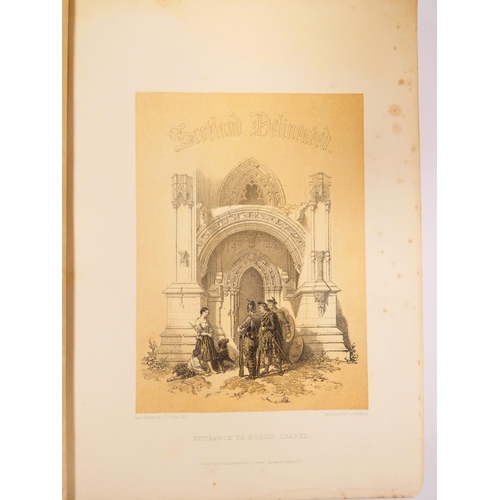 34 - LAWSON JOHN PARKER.  Scotland Delineated, A Series Of Views. Litho title & good tinted litho pla... 