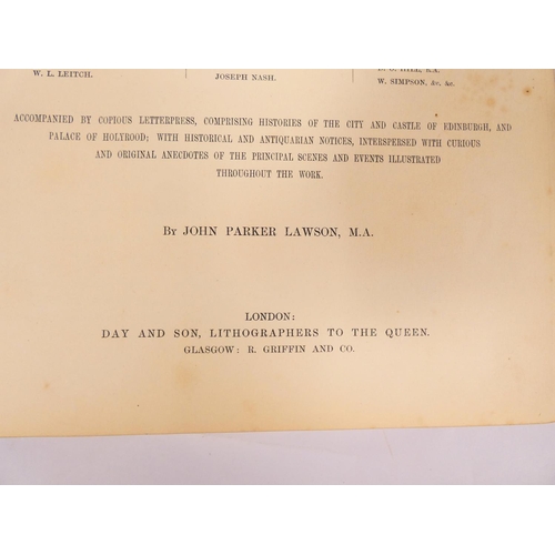 34 - LAWSON JOHN PARKER.  Scotland Delineated, A Series Of Views. Litho title & good tinted litho pla... 