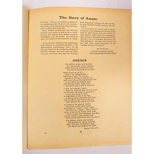 37 - The Anzac Book, Written & Illustrated in Gallipoli by the Men of Anzac. Many illus. Quarto. Orig... 