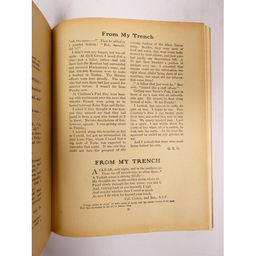 37 - The Anzac Book, Written & Illustrated in Gallipoli by the Men of Anzac. Many illus. Quarto. Orig... 