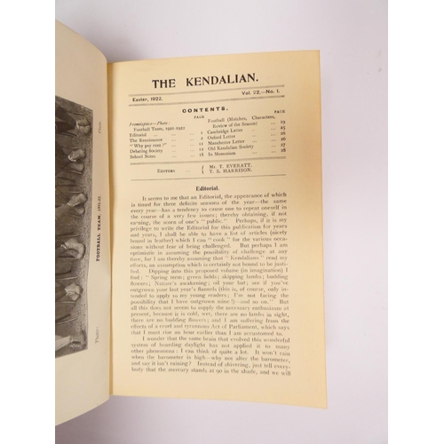 44 - Cumbria School Magazines.&nbsp;&nbsp;The Kendalian (Kendal Grammar School) for the years 1900-1906 &... 