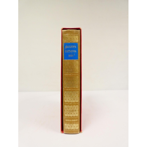 49 - CAMDEN WILLIAM.&nbsp;&nbsp;Britannia. Facsimile of the 1695 edition with fldg. maps. Folio. Qtr. clo... 